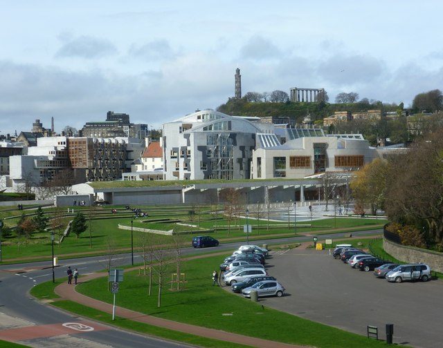 Scottish Parliament building at Holyrood